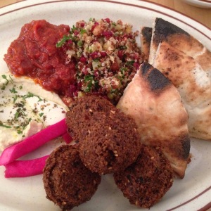 Best Falafel. Served with a side of Salade Cuite and Quinoa salad